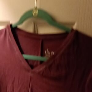 Lularoe Burgundy V-Neck Top